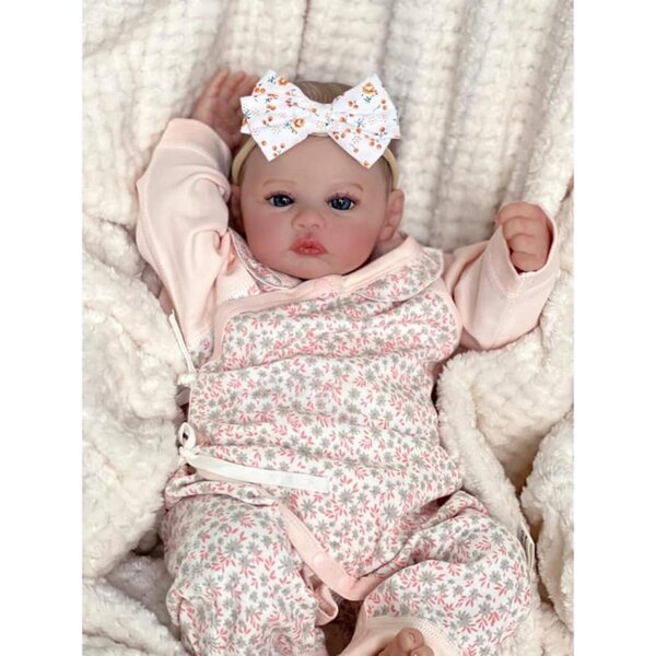 Lonian Reborn Baby 45 cm – Realistische Neugeborenenpuppe mit weichem Baumwollkörper und Zubehör