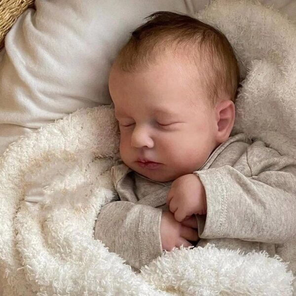 Lonian Reborn Dolls 19" – Lebensechte Neugeborenenpuppe mit weichem Körper und komplettem Zubehör