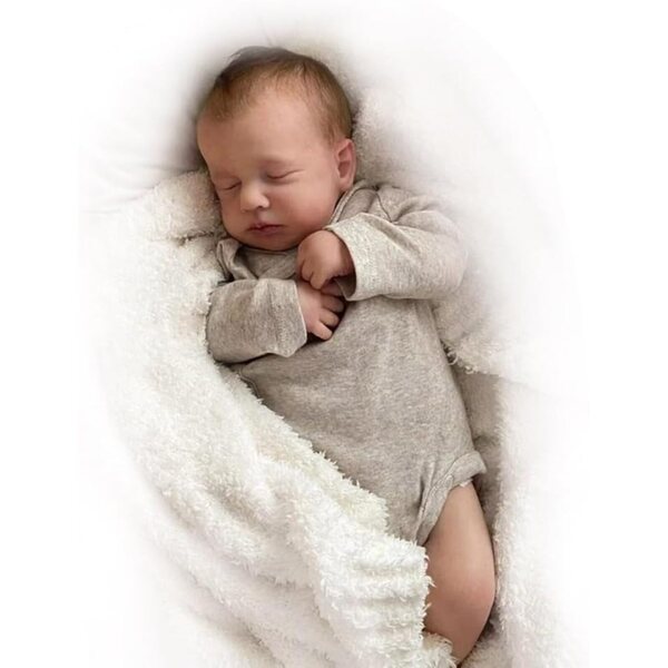 Lonian Reborn Dolls 19" – Lebensechte Neugeborenenpuppe mit weichem Körper und komplettem Zubehör