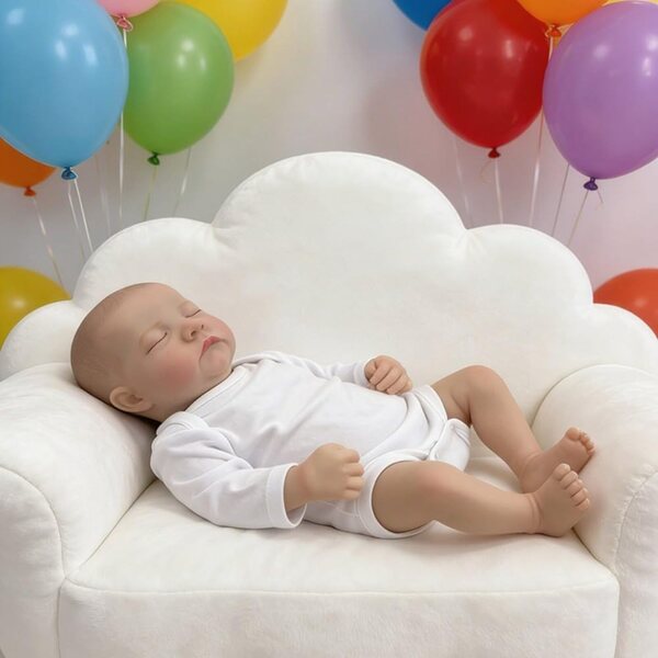 Lonian Reborn Dolls 42cm - Handgemaakte pop met slaapogen en babykleertjes