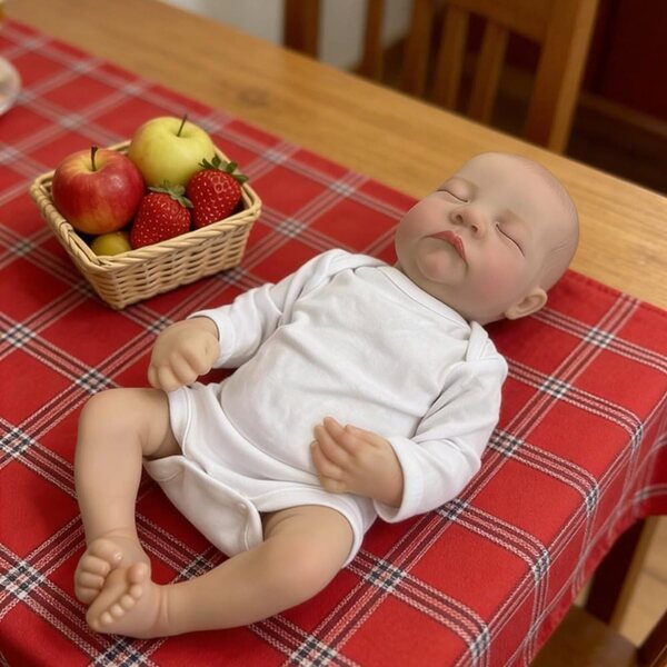 Lonian Reborn Dolls 42cm - Handgemaakte pop met slaapogen en babykleertjes