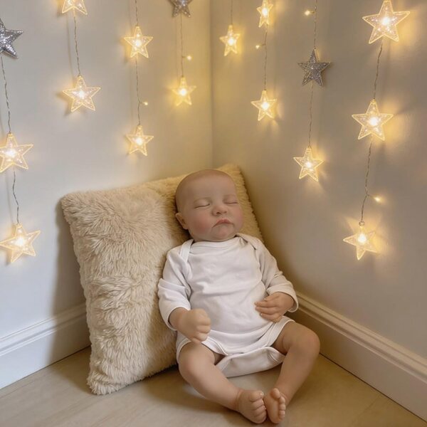 Lonian Reborn Dolls 42cm - Handgemaakte pop met slaapogen en babykleertjes