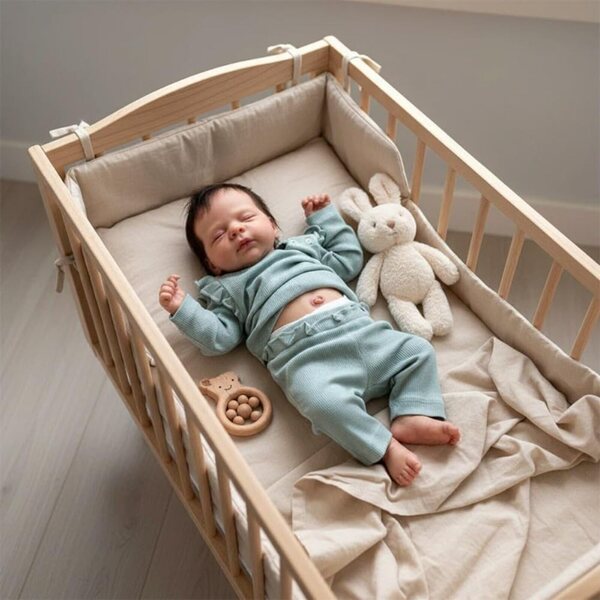 Lonian Bambola Reborn Silicone 48CM Bambina Realistica con Accessori Completi