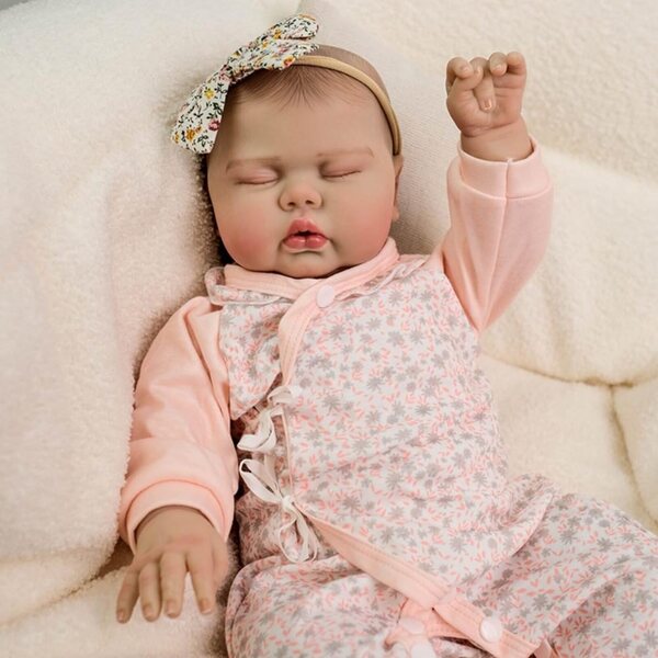 Lonian Reborn Dolls 18'' - Levensechte pasgeboren pop met zacht lichaam en accessoires