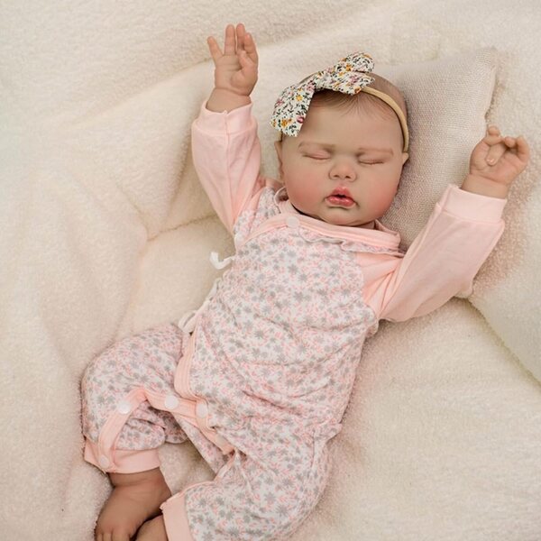 Lonian Reborn Dolls 18'' - Levensechte pasgeboren pop met zacht lichaam en accessoires