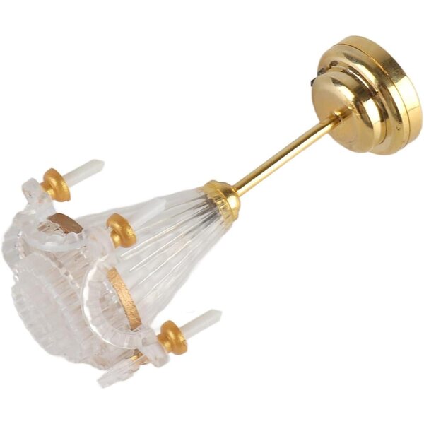 Yctze Lampadario LED Miniatura per Casa delle Bambole, Elegante e Realistico 6,5 cm