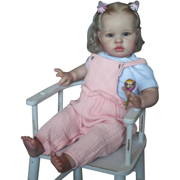 Lonian Reborn Baby Boy 24" – Realistische Silikonpuppe mit Zubehör