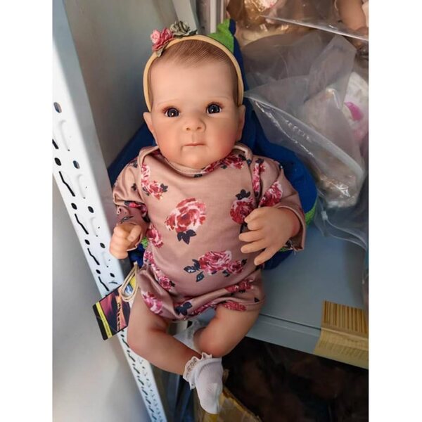 Lonian Reborn Baby bambola 45 cm realistica bambina occhio aperto corpo morbido