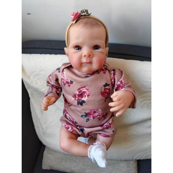 Lonian Reborn Baby bambola 45 cm realistica bambina occhio aperto corpo morbido