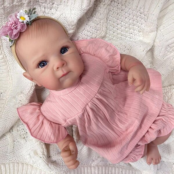 Lonian Reborn Pupo Neonato 42 cm Bambina Realistica con Accessori e Corpo Morbido