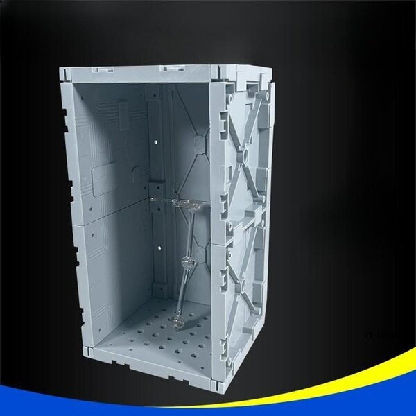 Base espositiva action figure blloocod in PP 12x11x22 cm, supporto da tavolo decorativo