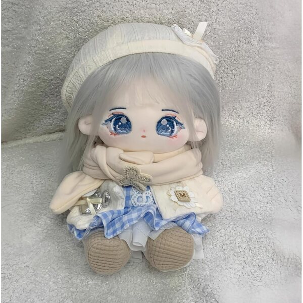 AMITD Plüschpuppe 20 cm Anime aus Baumwolle mit Skelett und modischer Kleidung