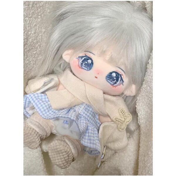 AMITD Plüschpuppe 20 cm Anime aus Baumwolle mit Skelett und modischer Kleidung
