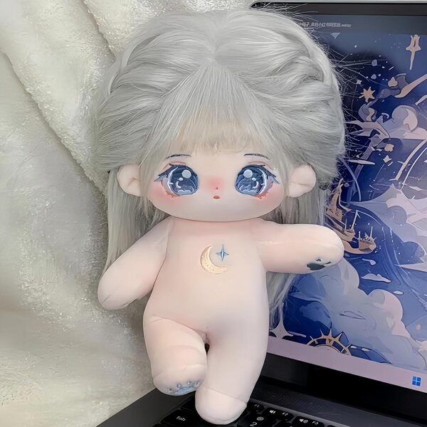 AMITD Plüschpuppe 20 cm Anime aus Baumwolle mit Skelett und modischer Kleidung