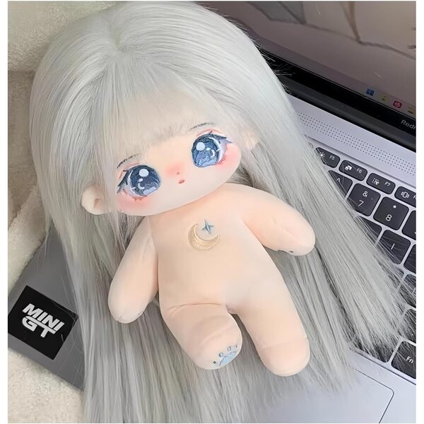 AMITD Plüschpuppe 20 cm Anime aus Baumwolle mit Skelett und modischer Kleidung