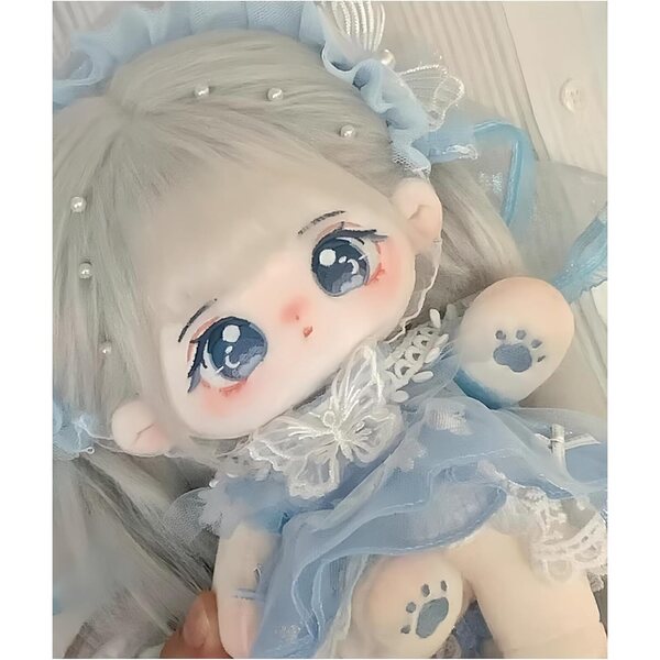 AMITD Plüschpuppe 20 cm Anime aus Baumwolle mit Skelett und modischer Kleidung