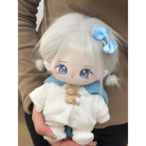 AMITD Plüschpuppe 20 cm Anime aus Baumwolle mit Skelett und weicher Kleidung