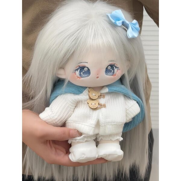 AMITD Plüschpuppe 20 cm Anime aus Baumwolle mit Skelett und weicher Kleidung