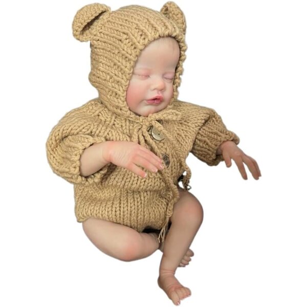 Lonian Reborn Doll 48 cm weicher realistischer Textilkörper mit Spielzubehör