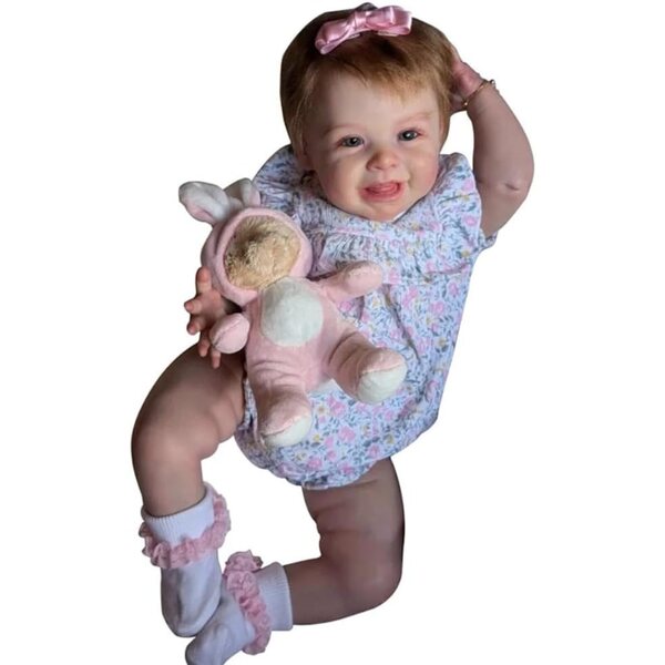 Lonian Reborn Puppen 19 Zoll - Bambola Realistica in Tessuto con Accessori Gioco