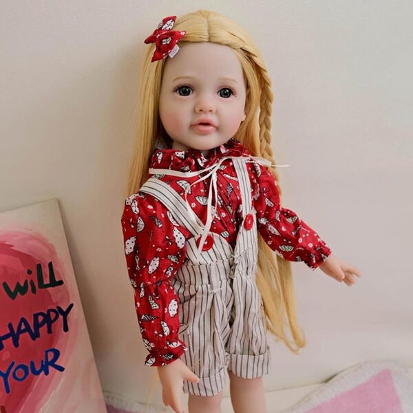 Lonian Pupa Reborn Bambina 45cm in Vinile Silicone Realistica con Accessori