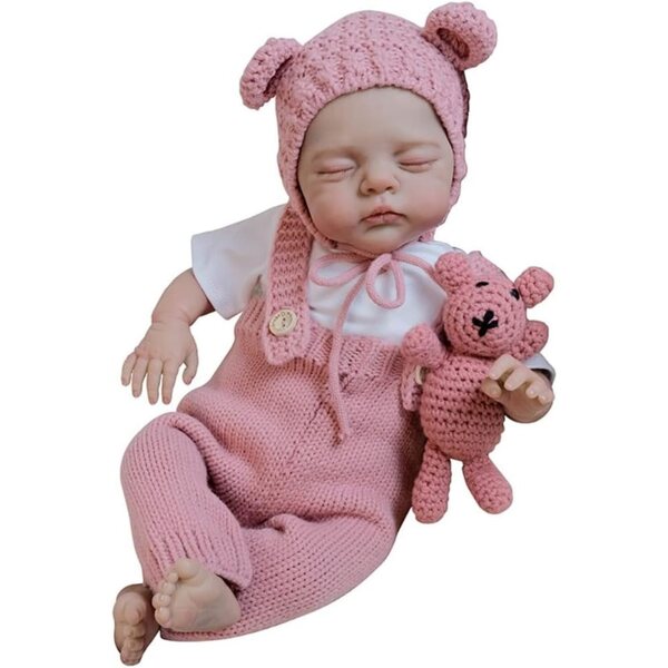 Lonian Reborn Puppen 18" – Realistische Puppe mit weichem Stoffkörper und Zubehör inklusive