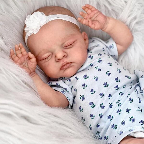 Lonian Reborn Puppen 18 Zoll - Bambola Realistica in Silicone e Stoffa con Accessori