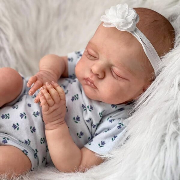 Lonian Reborn Puppen 18 Zoll - Bambola Realistica in Silicone e Stoffa con Accessori
