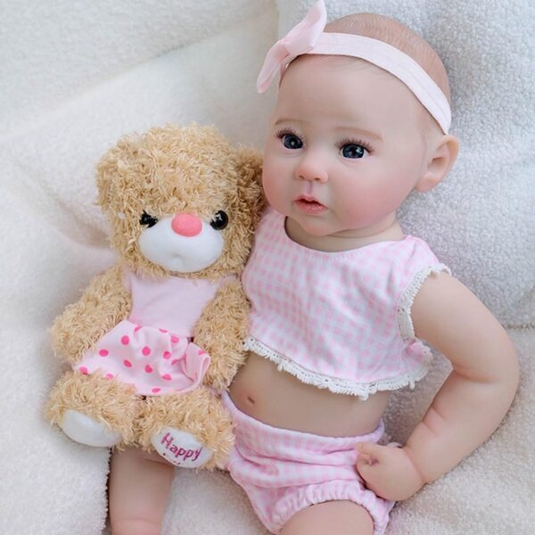 Lonian Reborn Bambola 19 Pollici Realistica Neonato Corpo Morbido Posabile