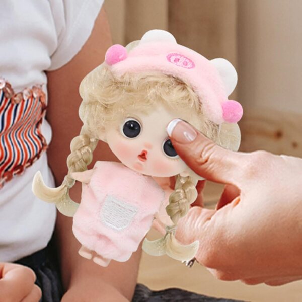 Puppenpuppe mit beweglichen Gelenken, wiedergeborenes Spielzeug für Kinder 9 cm aus ABS