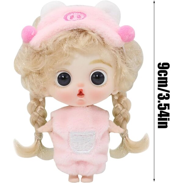 Puppenpuppe mit beweglichen Gelenken, wiedergeborenes Spielzeug für Kinder 9 cm aus ABS