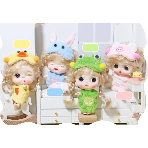 Puppenpuppe mit beweglichen Gelenken, wiedergeborenes Spielzeug für Kinder 9 cm aus ABS