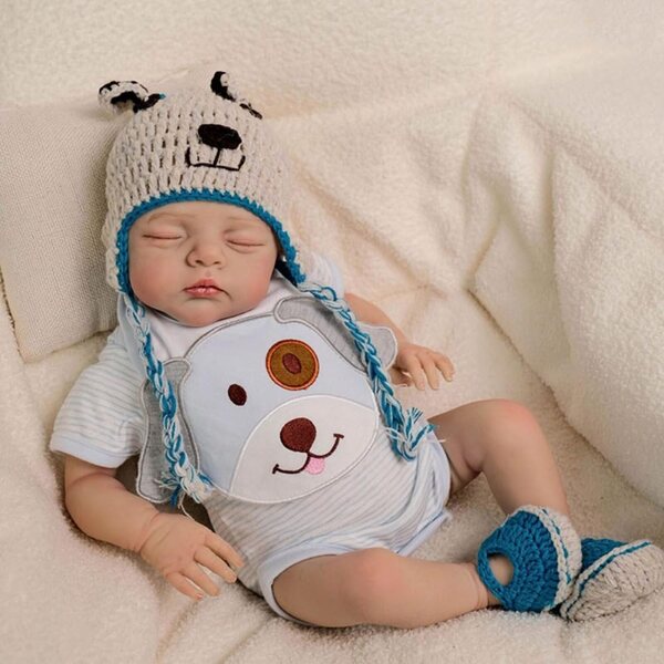 Lonian Pupa Neonato 18 Pollici Realistica in Silicone con Corpo Morbido 45 cm