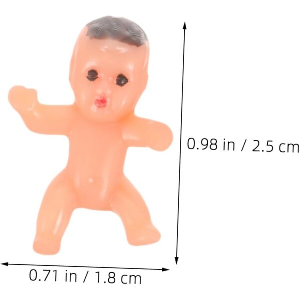 Set mit 40 Mini-Babypuppen aus Kunststoff für Babyparty- und Partydekorationen