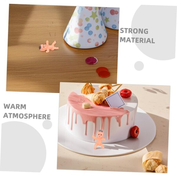 Set mit 40 Mini-Babypuppen aus Kunststoff für Babyparty- und Partydekorationen
