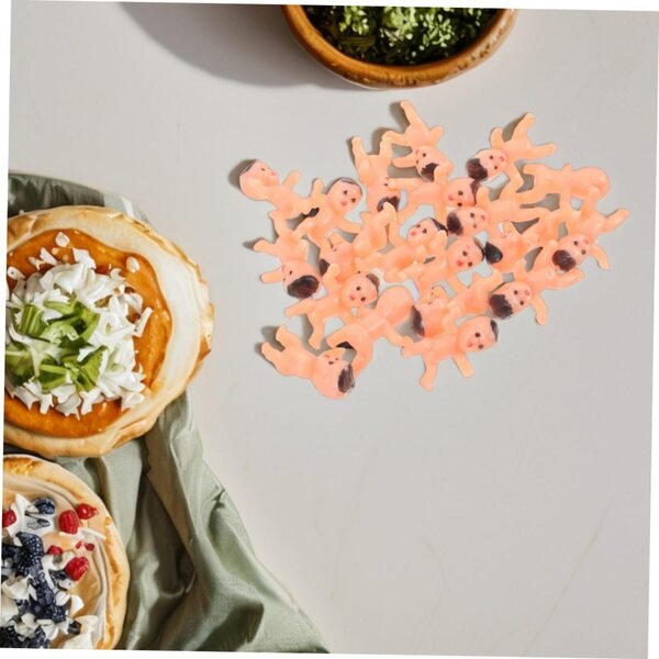 Set mit 40 Mini-Babypuppen aus Kunststoff für Babyparty- und Partydekorationen