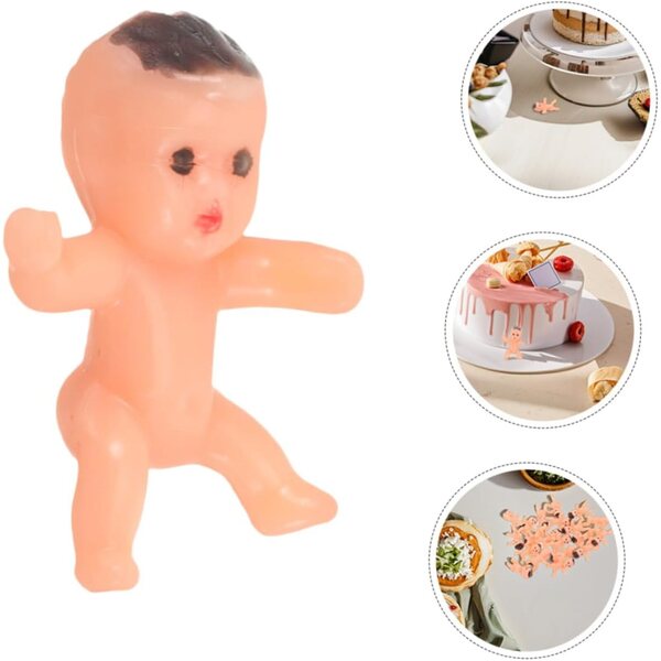 Set mit 40 Mini-Babypuppen aus Kunststoff für Babyparty- und Partydekorationen