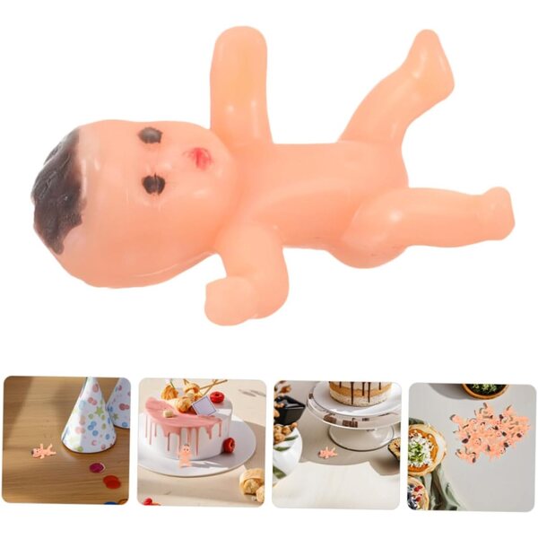 Set mit 40 Mini-Babypuppen aus Kunststoff für Babyparty- und Partydekorationen