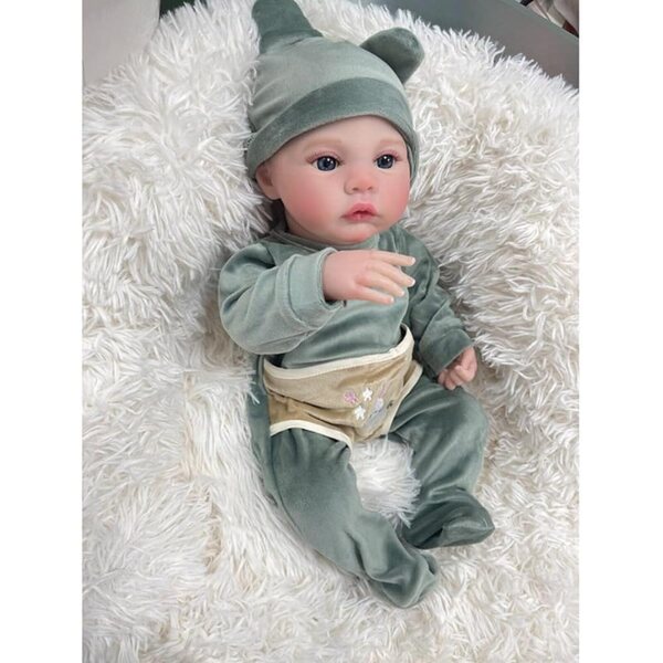 Lonian Reborn Puppen Bambina 18 Pollici Realistica Corpo in Silicone Vinile Blu