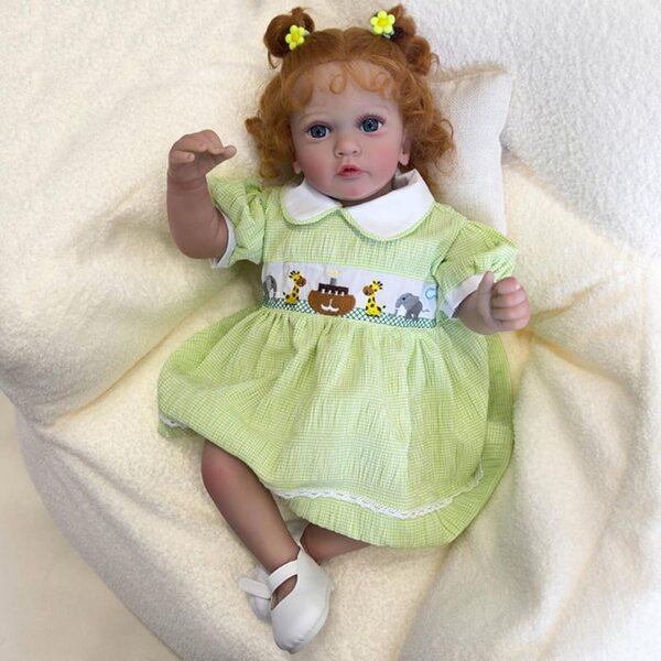 60 cm große Lonian Reborn-Puppe für Mädchen mit weichem, realistischem Baumwollkörper