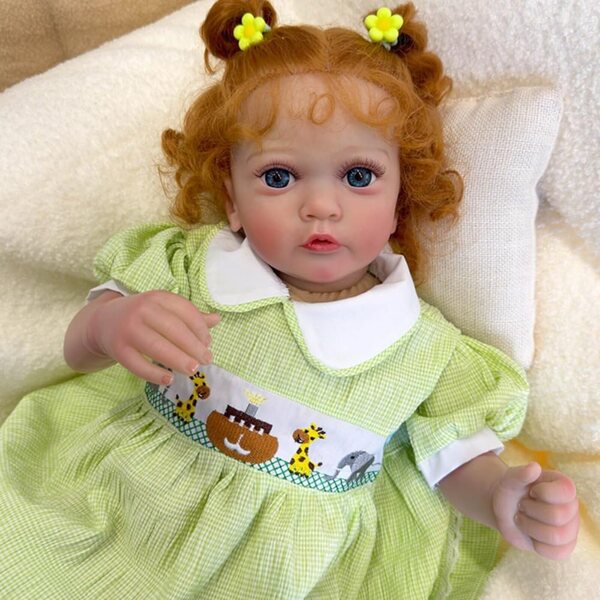 60 cm große Lonian Reborn-Puppe für Mädchen mit weichem, realistischem Baumwollkörper