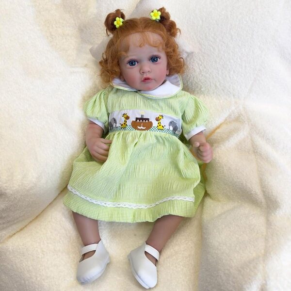60 cm große Lonian Reborn-Puppe für Mädchen mit weichem, realistischem Baumwollkörper