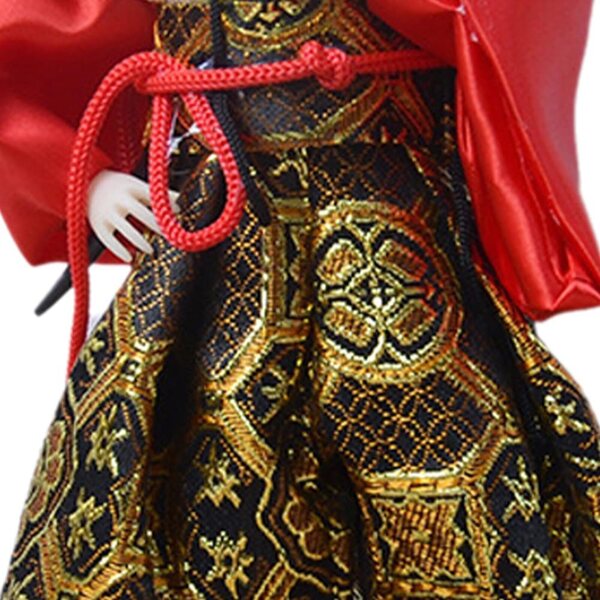 Japanischer Samurai im traditionellen Kimono, 31 cm – hochwertige Deko-Puppe
