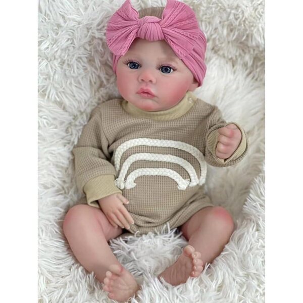Lonian Reborn Baby Puppen 45 cm: Weiche und bewegliche realistische Neugeborenenpuppe