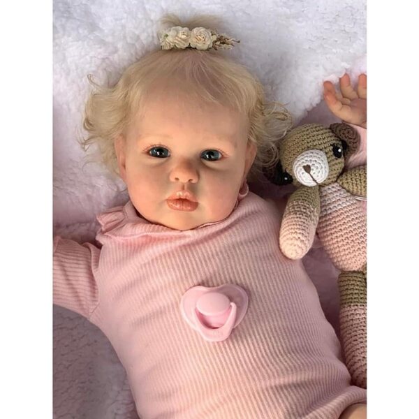 Lonian Bambola Reborn Realistica 24 Pollici con Corpo Morbido e Accessori per Bambini