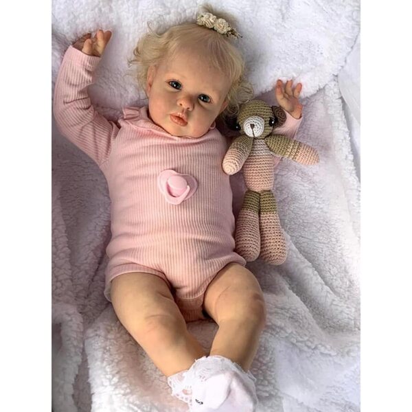 Lonian Bambola Reborn Realistica 24 Pollici con Corpo Morbido e Accessori per Bambini