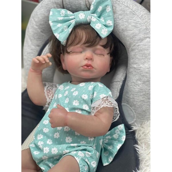 Lonian Reborn-Babypuppe, 45 cm, lebensechte Ganzkörper-Puppe aus weichem Vinyl für Mädchen