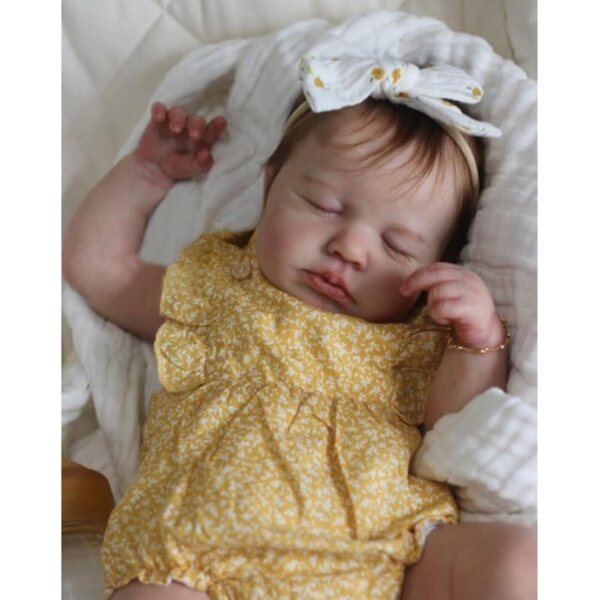 Lonian Reborn babypop 48 cm newborn met accessoires en knuffelig lijfje