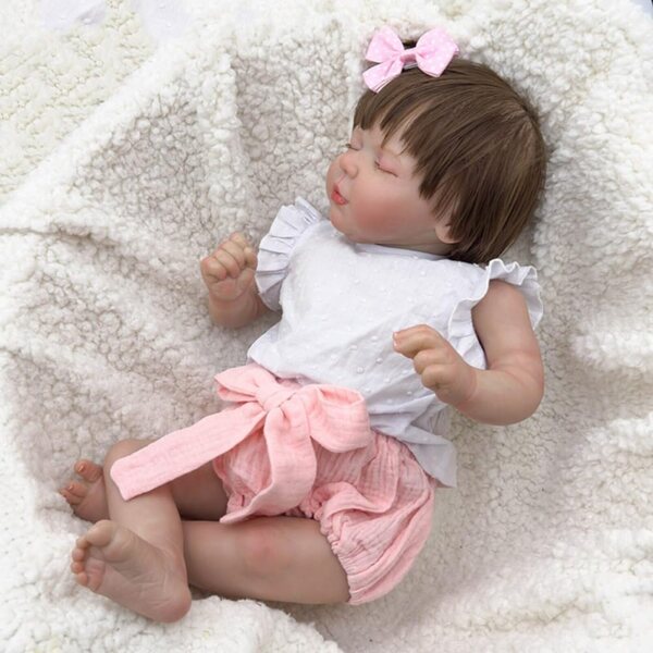 Lonian Reborn Baby Newborn Pop 48CM Realistisch in siliconen en stof voor kinderen