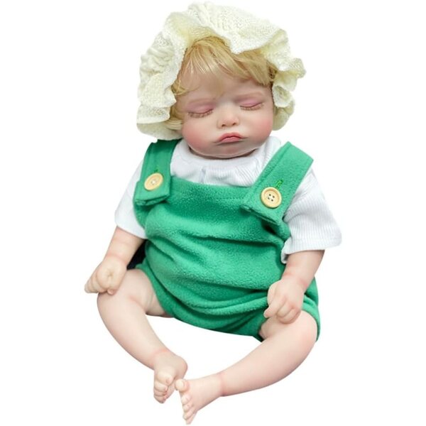 Lonian Bambola Neonato 45 cm Realistica in Silicone con Accessori e Abbigliamento